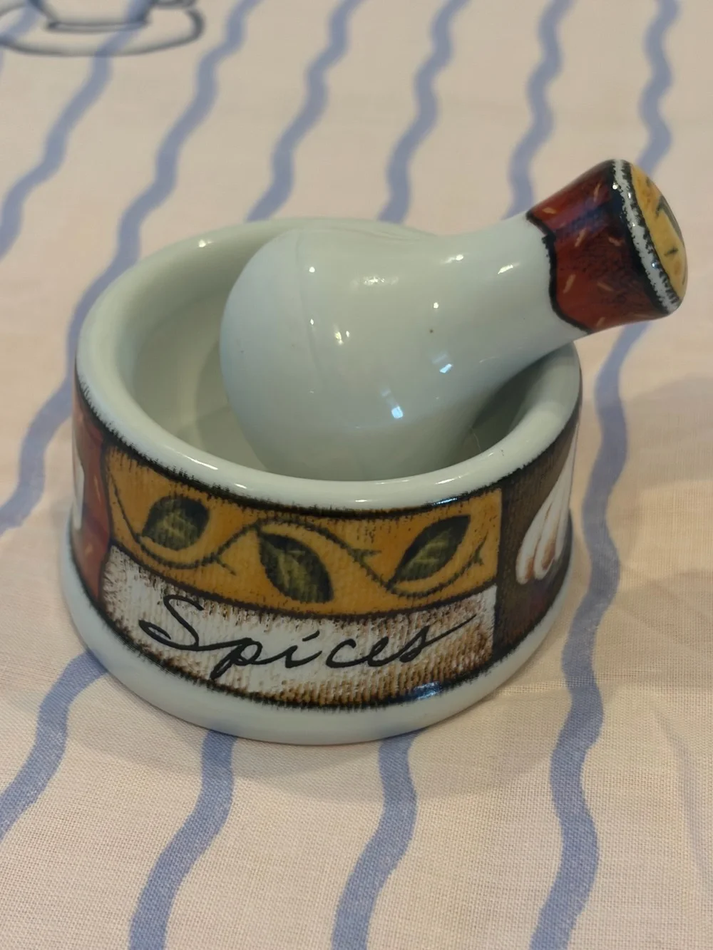 Ceramic Spice Mortar & Pestle